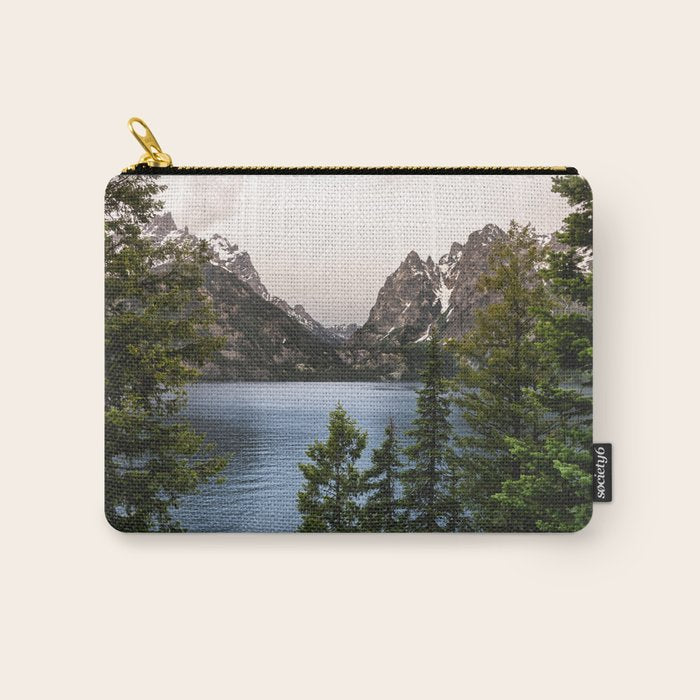 Grand Teton Wanderlust Lake Adventure - Nature Photography Carry All Pouch Gallery Image 1