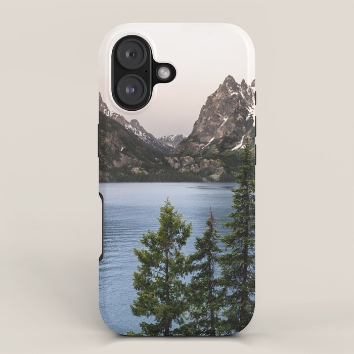 Grand Teton Wanderlust Lake Adventure - Nature Photography iPhone Case Gallery Image 1