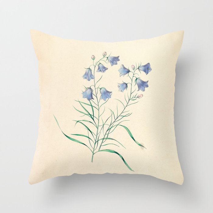  Harebell by Clarissa Munger Badger, 1859 (benefitting The Nature Conservancy) Throw Pillow Gallery Image 1