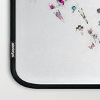 Aerial view of skiers Laptop Sleeve Gallery Image 3
