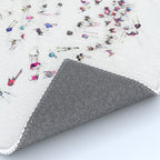 Aerial view of skiers Rug Gallery Image 4