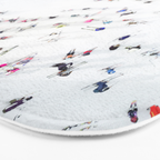 Aerial view of skiers Bath Mat Gallery Image 3
