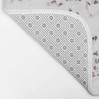 Aerial view of skiers Bath Mat Gallery Image 2