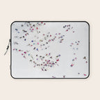 Aerial view of skiers Laptop Sleeve Gallery Image 1