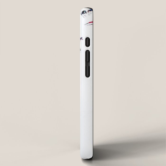 Aerial view of skiers iPhone Case Gallery Image 2