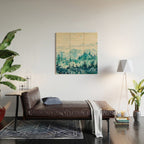 Watercolor Pine Trees 2 Wood Wall Art Gallery Image 2