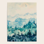 Watercolor Pine Trees 2 Poster Gallery Image 4