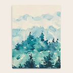 Watercolor Pine Trees 2 Notebook Gallery Image 4
