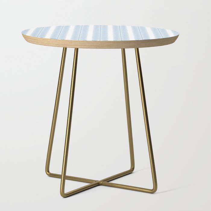 Pale Blue Scandinavian leaves pattern Side Table Gallery Image 1