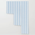 Pale Blue Scandinavian leaves pattern Wallpaper Gallery Image 3
