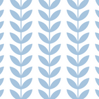 Pale Blue Scandinavian leaves pattern Coffee Mug Gallery Image 2