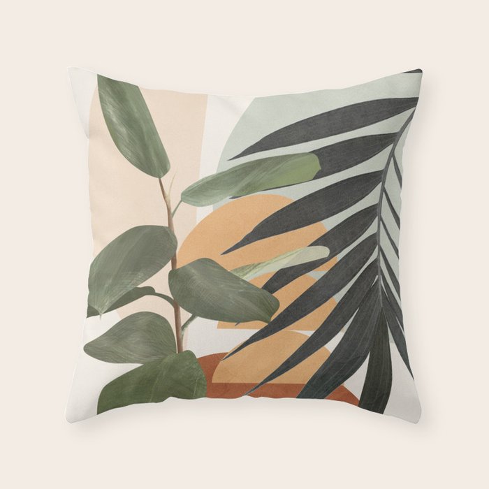 Sunset Flora 03 Throw Pillow Gallery Image 6