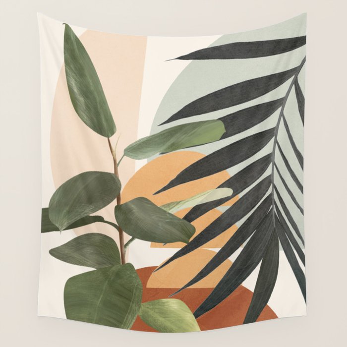 Sunset Flora 03 Wall Tapestry Gallery Image 4