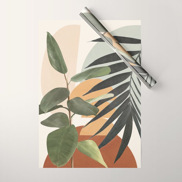 Sunset Flora 03 Wrapping Paper Gallery Image 1