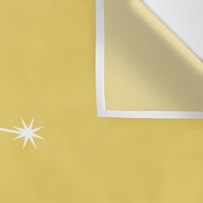 Gemini Zodiac Star Constellation Line Art Soft Yellow Wall Tapestry Gallery Image 3