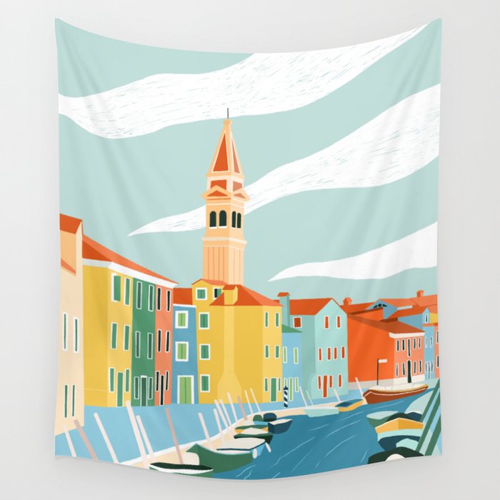 Murano, Venice, Italy Wall Tapestry Gallery Image 4
