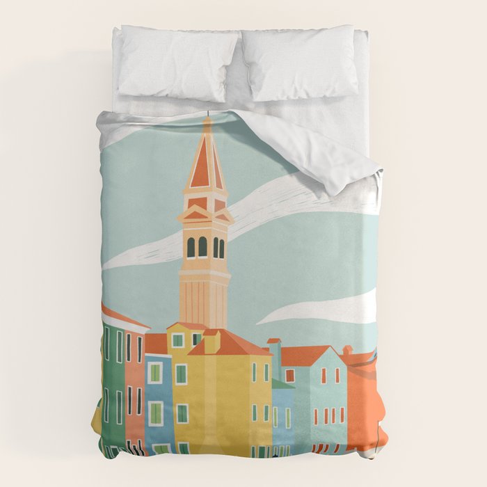Murano, Venice, Italy Duvet Cover Gallery Image 1