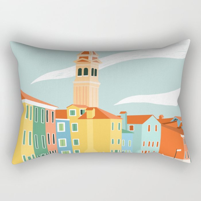 Murano, Venice, Italy Rectangular Pillow Gallery Image 1