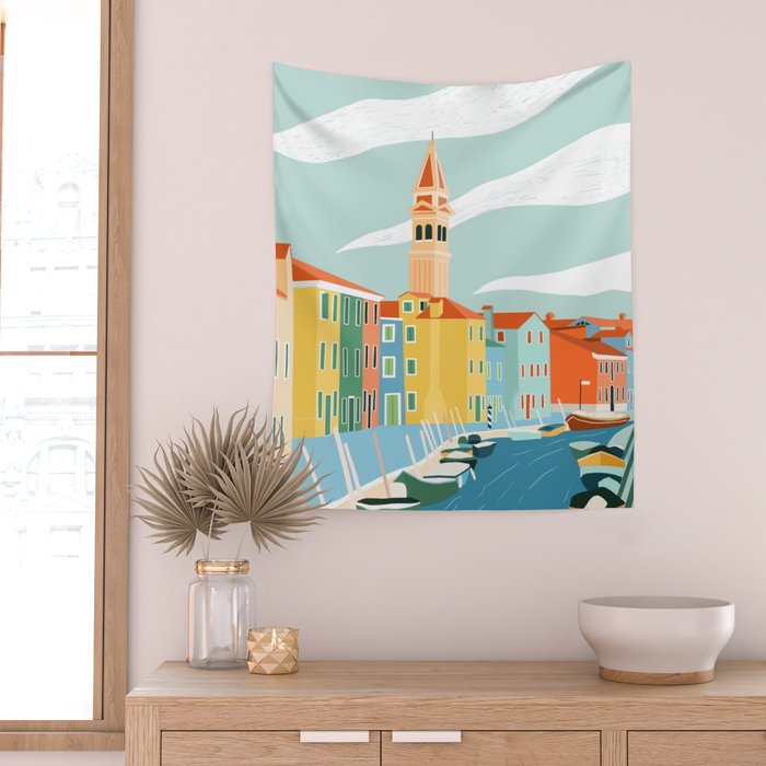 Murano, Venice, Italy Wall Tapestry Gallery Image 2