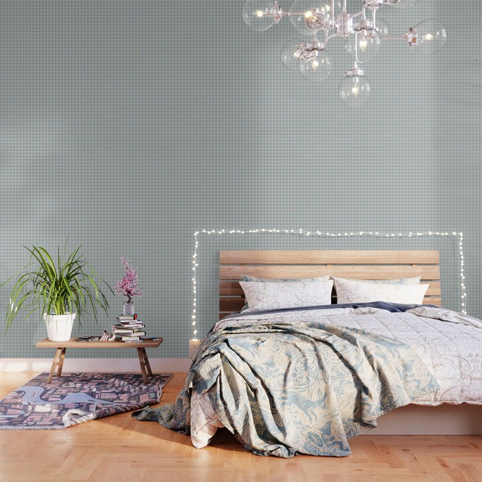 Pastel Blue Gingham Plaid Pattern Wallpaper Gallery Image 3