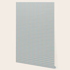 Pastel Blue Gingham Plaid Pattern Wallpaper Gallery Image 2