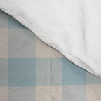 Pastel Blue Gingham Plaid Pattern Comforter Gallery Image 4