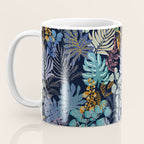 tropical blue night leaves Coffee Mug Gallery Image 3