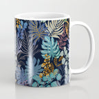 tropical blue night leaves Coffee Mug Gallery Image 1