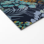 tropical blue night leaves Welcome Mat Gallery Image 2