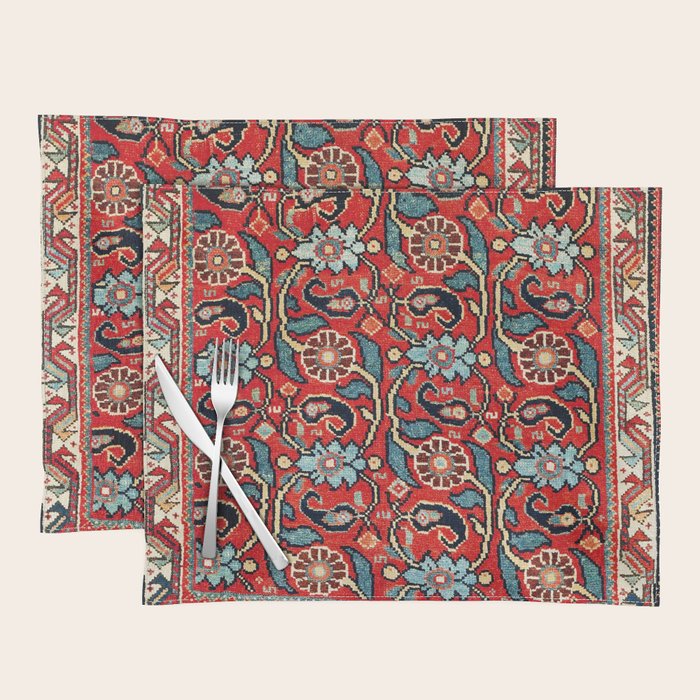 Qashqa'i Khorjin Fars Southwest Persian Bag Print Placemat Gallery Image 1