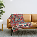 Qashqa'i Khorjin Fars Southwest Persian Bag Print Throw Blanket Gallery Image 1