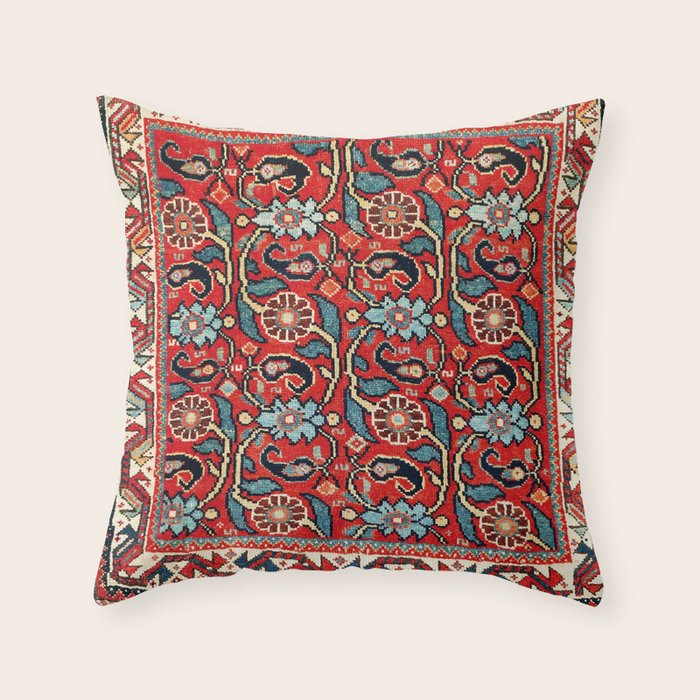 Qashqa'i Khorjin Fars Southwest Persian Bag Print Throw Pillow Gallery Image 6