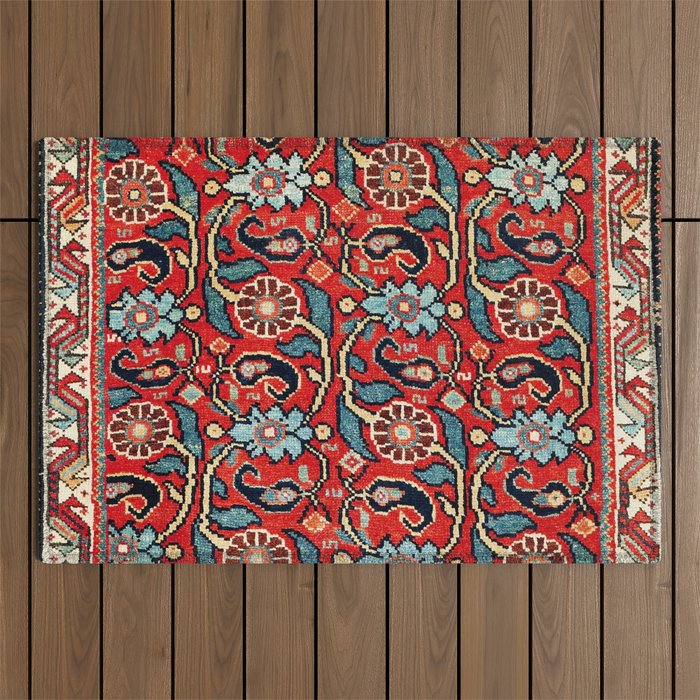 Qashqa'i Khorjin Fars Southwest Persian Bag Print Outdoor Rug Gallery Image 1
