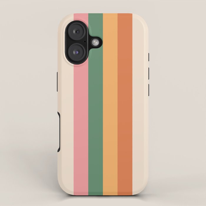 Retro Color Lines - 1-1 iPhone Case Gallery Image 1