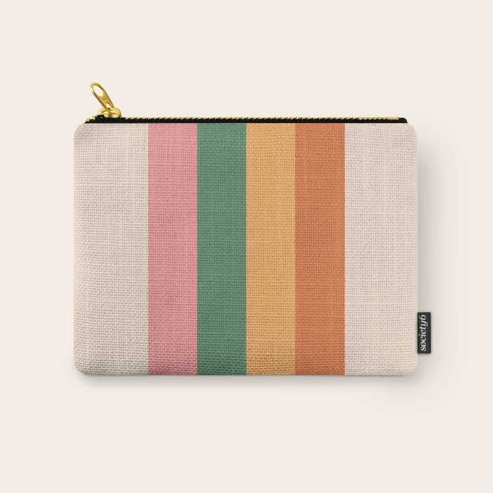 Retro Color Lines - 1-1 Carry All Pouch Gallery Image 1
