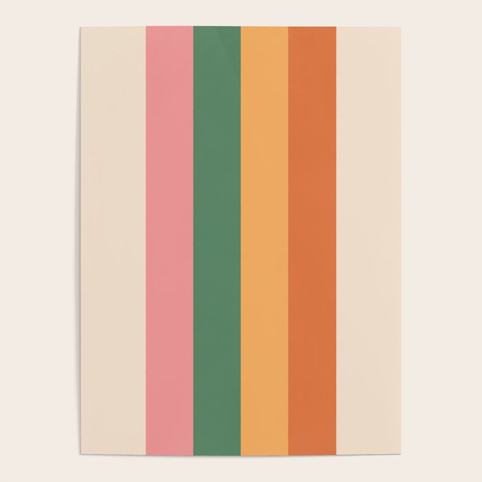 Retro Color Lines - 1-1 Poster Gallery Image 4