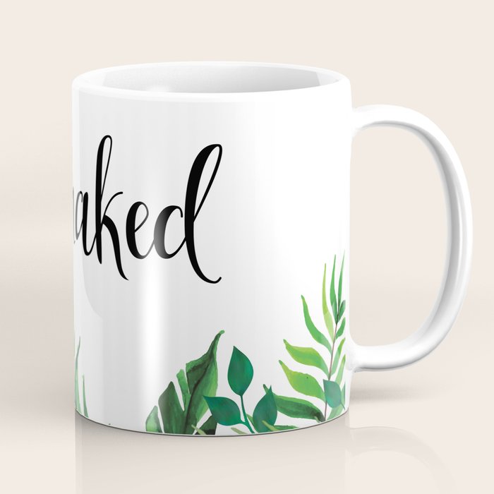 Get Naked, Meme, Tropical, Fun Bathroom Art Coffee Mug Gallery Image 1