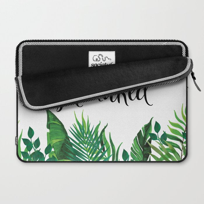 Get Naked, Meme, Tropical, Fun Bathroom Art Laptop Sleeve Gallery Image 2