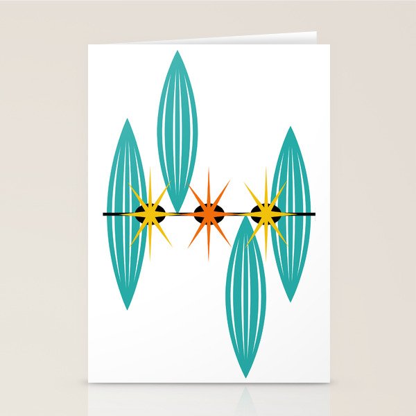 Mid-Century Modern Art 1.5 Stationery Card Gallery Image 1