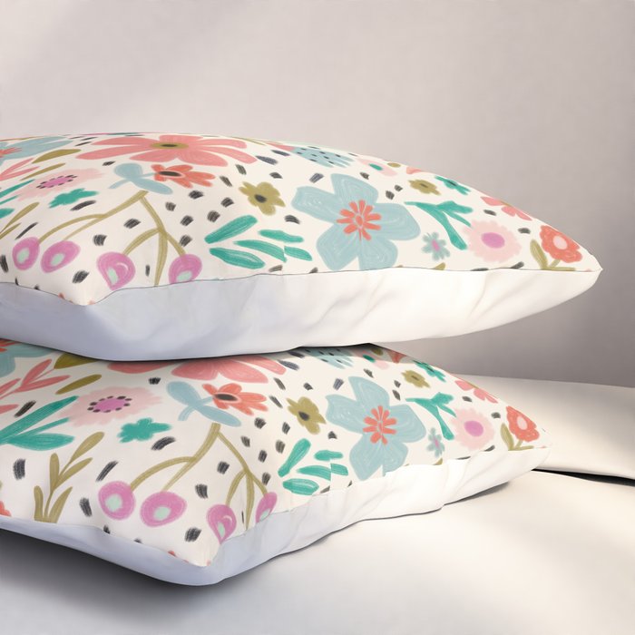 Spring Flower - Modern Floral Pillow Sham Gallery Image 3