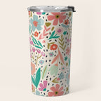 Spring Flower - Modern Floral Travel Mug Gallery Image 2