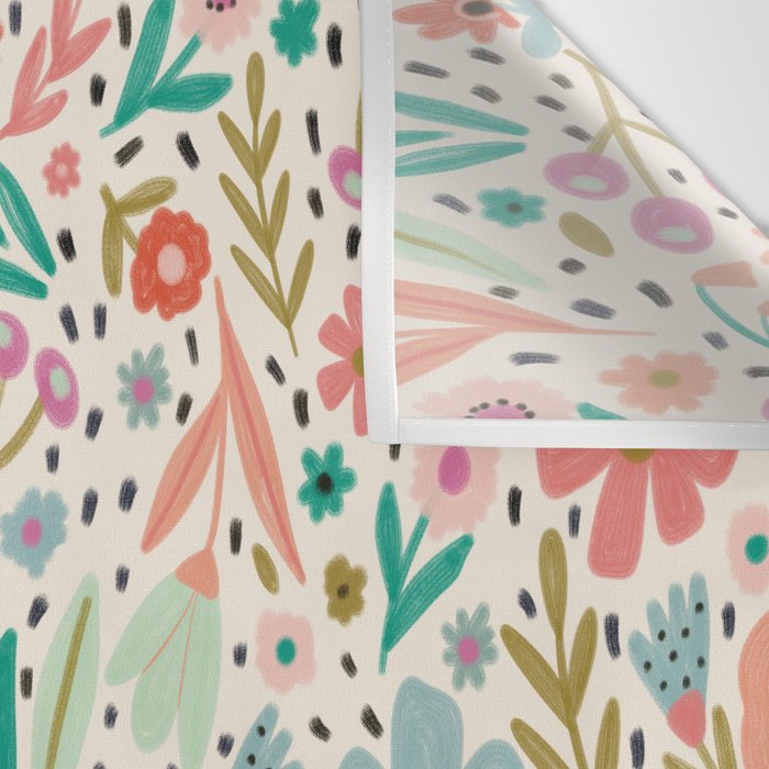 Spring Flower - Modern Floral Wall Tapestry Gallery Image 3