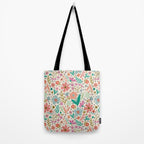 Spring Flower - Modern Floral Tote Bag Gallery Image 2