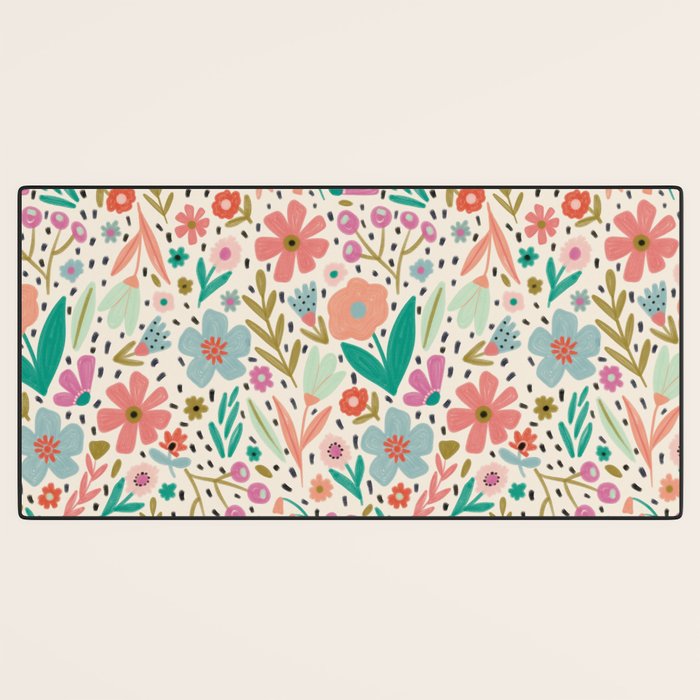 Spring Flower - Modern Floral Desk Mat Gallery Image 3