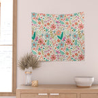 Spring Flower - Modern Floral Wall Tapestry Gallery Image 2