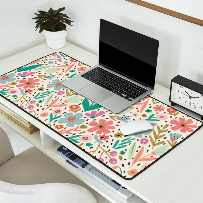 Spring Flower - Modern Floral Desk Mat Gallery Image 2