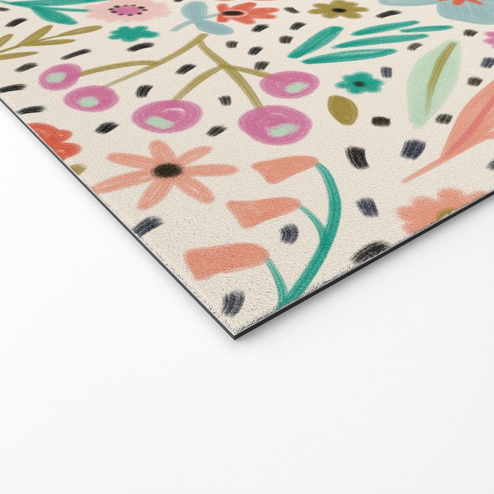 Spring Flower - Modern Floral Welcome Mat Gallery Image 2