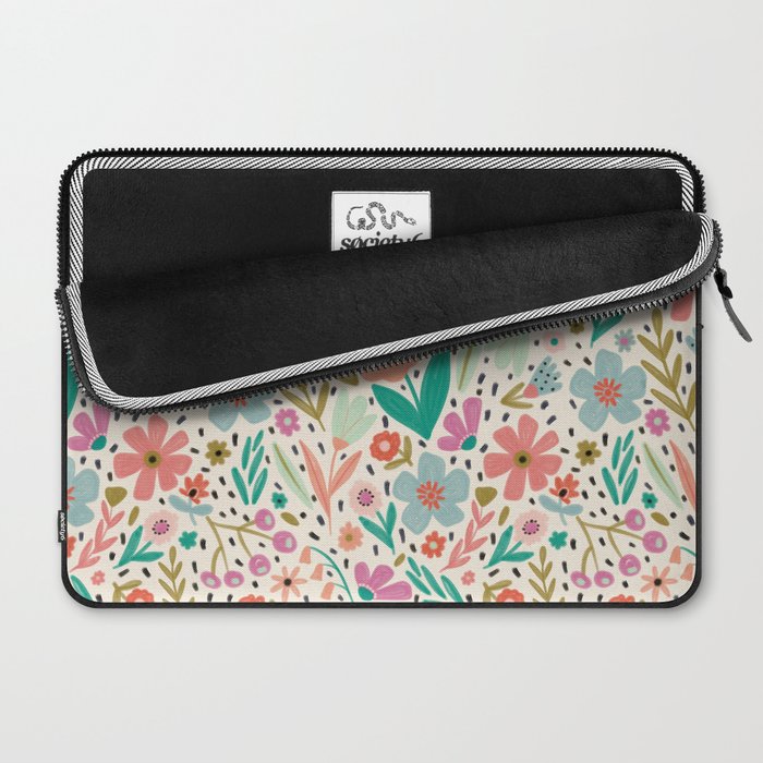 Spring Flower - Modern Floral Laptop Sleeve Gallery Image 2