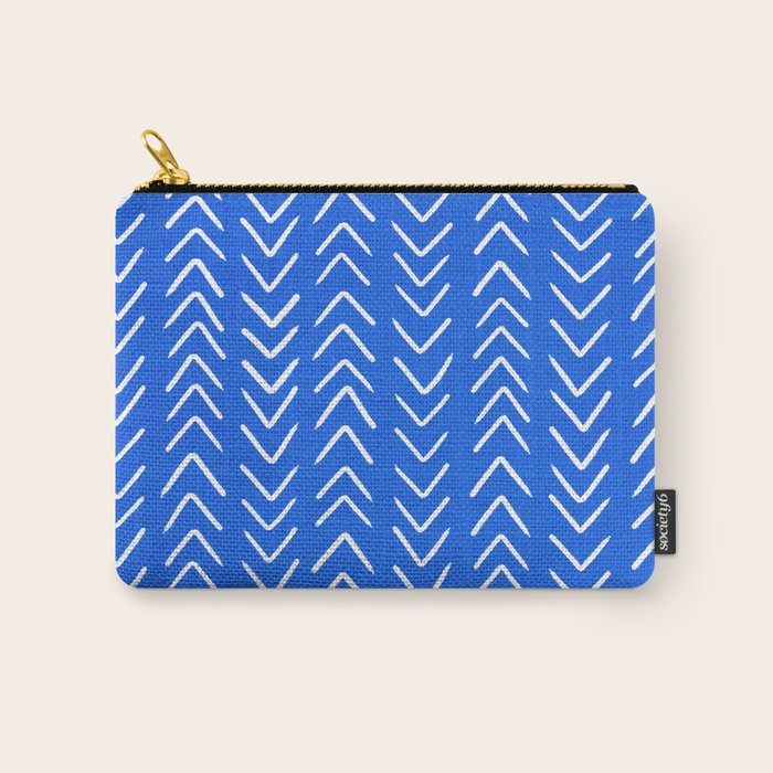 Mudcloth 01: Navy Blue Edition Carry All Pouch Gallery Image 1