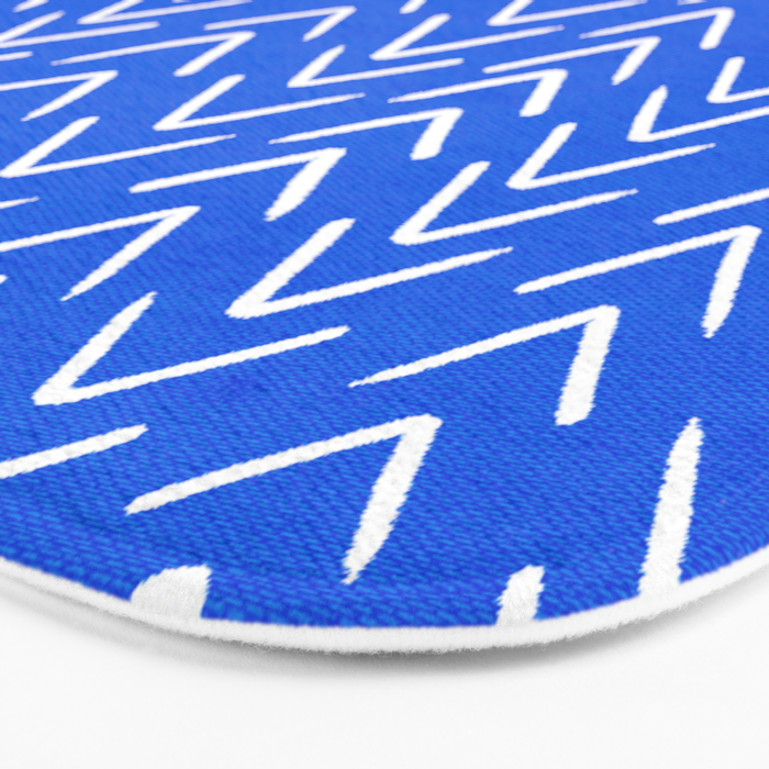 Mudcloth 01: Navy Blue Edition Bath Mat Gallery Image 3